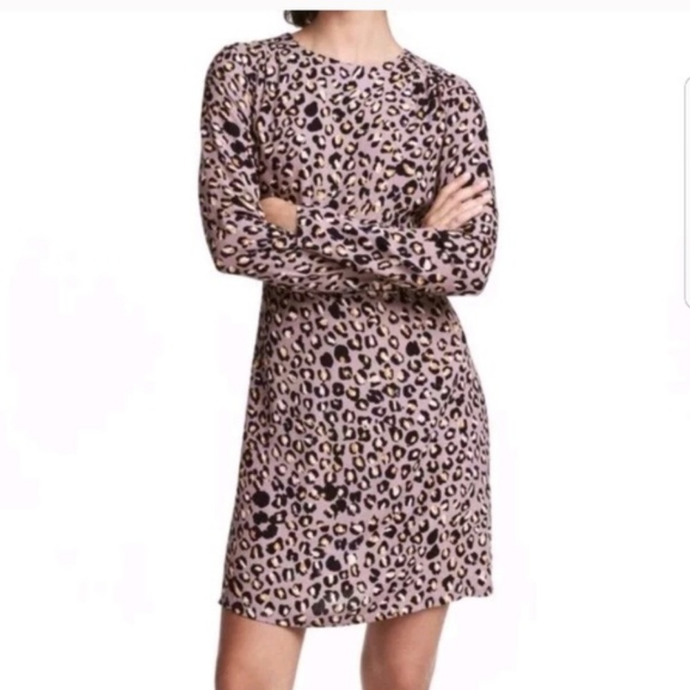 H&M Purple Leopard Dress